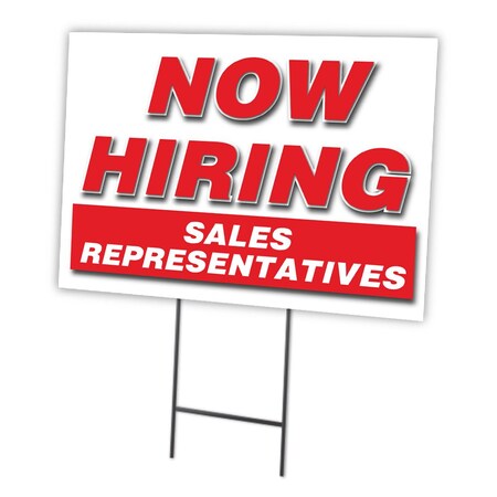 Signmission Now Hiring Sales Representatives Yard & Stake outdoor plastic coroplast, 1824 SALES REPRESENTATIVES C-1824 SALES REPRESENTATIVES